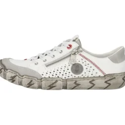Damen Rieker Klassische- & Business Schuhe<L0355, Schnürschuhe, Damen, Weiß