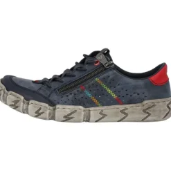 Damen Rieker Klassische- & Business Schuhe<L0357, Schnürschuhe, Damen, pazifik/whitelake/rosso