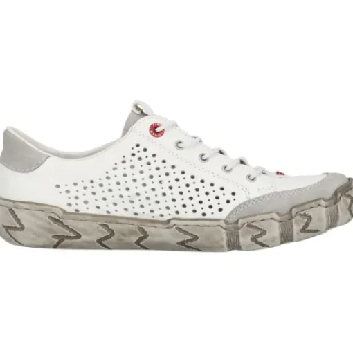 Damen Rieker Klassische- & Business Schuhe<L0355, Schnürschuhe, Damen, Weiß