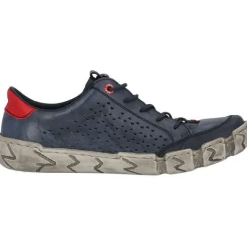 Damen Rieker Klassische- & Business Schuhe<L0357, Schnürschuhe, Damen, pazifik/whitelake/rosso