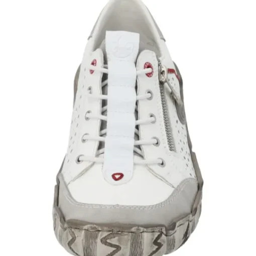 Damen Rieker Klassische- & Business Schuhe<L0355, Schnürschuhe, Damen, Weiß