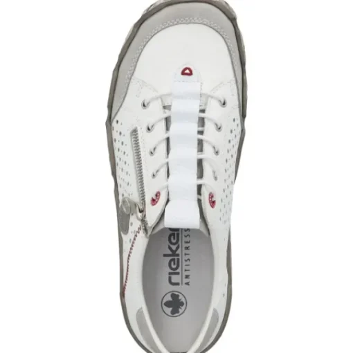 Damen Rieker Klassische- & Business Schuhe<L0355, Schnürschuhe, Damen, Weiß