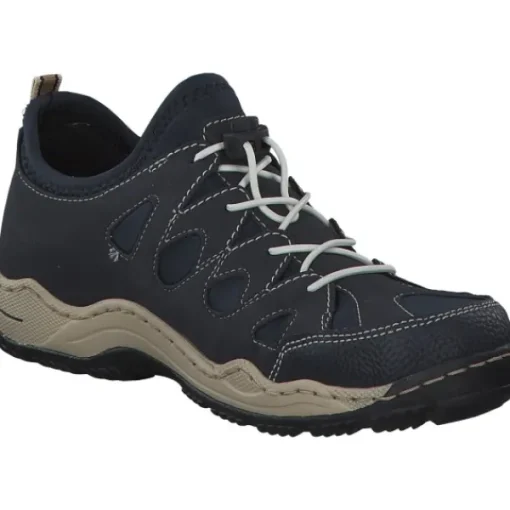 Damen Rieker Klassische- & Business Schuhe<L0551, Schnürschuhe, Damen, Blau