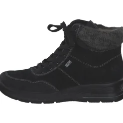 Damen Rieker Stiefel<L7710-00, Schnürstiefel, Damen, schwarz/schwarz/anthrazit