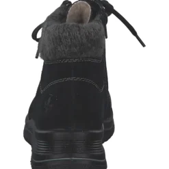 Damen Rieker Stiefel<L7710-00, Schnürstiefel, Damen, schwarz/schwarz/anthrazit
