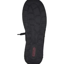 Damen Rieker Stiefel<L7710-00, Schnürstiefel, Damen, schwarz/schwarz/anthrazit