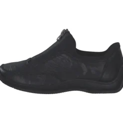 Damen Rieker Sneakers<L1753, Slip-On-Sneaker, Damen, schwarz/schwarz/schwarz