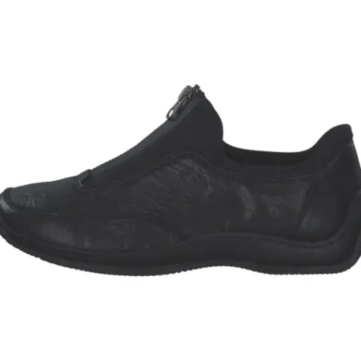 Damen Rieker Sneakers<L1753, Slip-On-Sneaker, Damen, schwarz/schwarz/schwarz