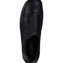 Damen Rieker Sneakers<L1753, Slip-On-Sneaker, Damen, schwarz/schwarz/schwarz