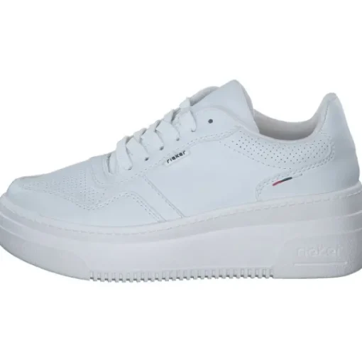 Damen Rieker Klassische- & Business Schuhe<M7811, Schnürschuhe, Damen, Weiß (White)