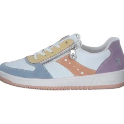 Damen Rieker Klassische- & Business Schuhe<M5520, Schnürschuhe, Damen, aqua/weiss/sun/aprikot/blassli