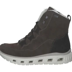 Damen Rieker Stiefel<M6012-25, Schnürstiefel, Damen, erde/schwarz