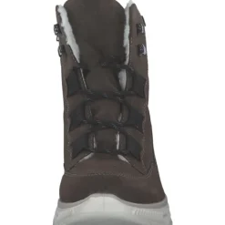Damen Rieker Stiefel<M6012-25, Schnürstiefel, Damen, erde/schwarz