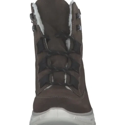 Damen Rieker Stiefel<M6012-25, Schnürstiefel, Damen, erde/schwarz