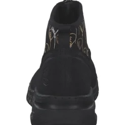 Damen Rieker Stiefel<M4953, Stiefeletten, Damen, schwarz/schwarz-metallic
