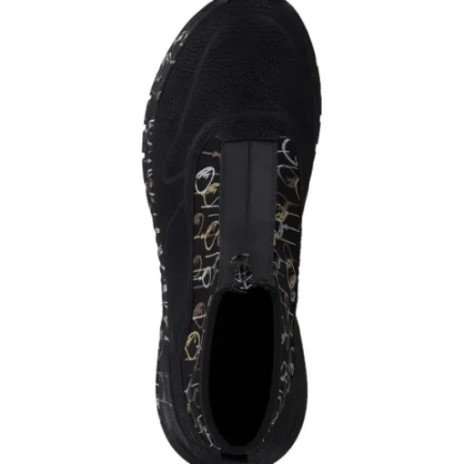 Damen Rieker Stiefel<M4953, Stiefeletten, Damen, schwarz/schwarz-metallic