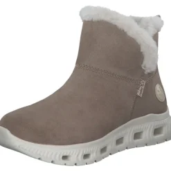 Damen Rieker Stiefel<M6050, Winterstiefeletten, Damen, Weiß (Pfeffer)