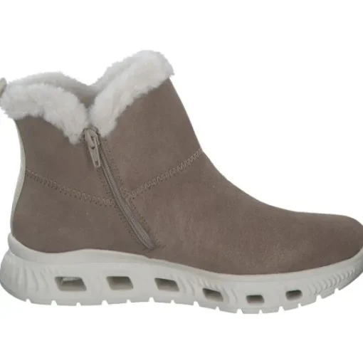 Damen Rieker Stiefel<M6050, Winterstiefeletten, Damen, Weiß (Pfeffer)