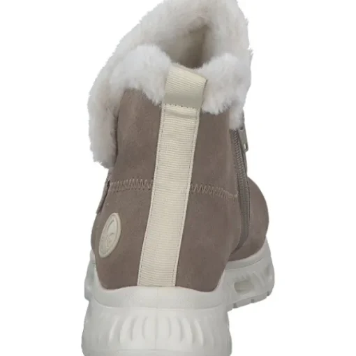 Damen Rieker Stiefel<M6050, Winterstiefeletten, Damen, Weiß (Pfeffer)