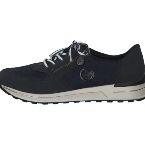 Damen Rieker Klassische- & Business Schuhe<N1411, Schnürschuhe, Damen, Blau