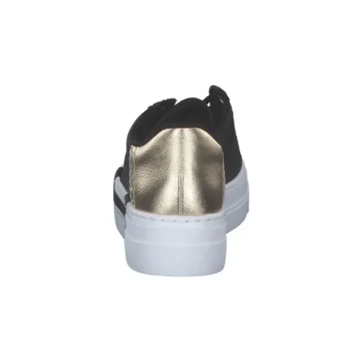 Damen Rieker Klassische- & Business Schuhe<N4931, Schnürschuhe, Damen, schwarz/lightgold/schwarz