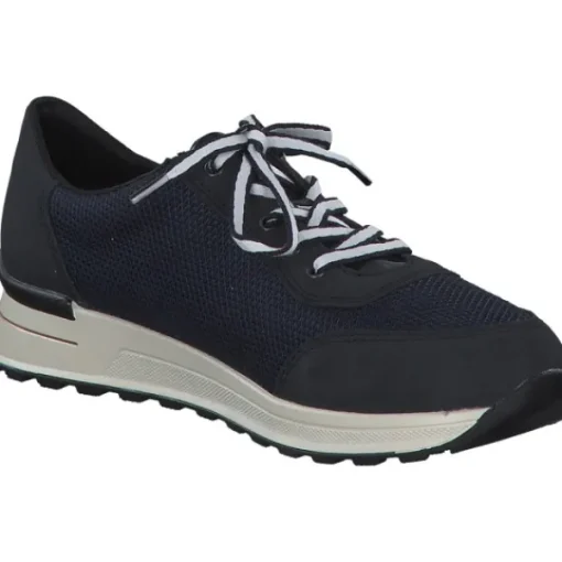 Damen Rieker Klassische- & Business Schuhe<N1411, Schnürschuhe, Damen, Blau