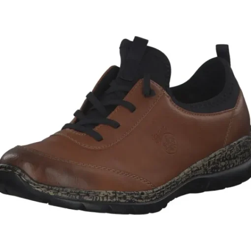 Herren Rieker Klassische- & Business Schuhe<N4281, Schnürschuhe, Herren, cayenne/schwarz