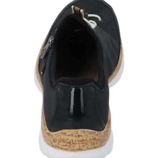 Damen Rieker Sneakers<N4263, Sneakers Low, Damen, Pazifik Marine Schwarz