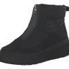 Damen Rieker Stiefel<N2550-00, Winterstiefel, Damen, Schwarz/Schwarz