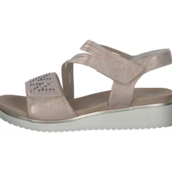 Damen Rieker Sandaletten<V3764, Keilsandaletten, Damen, rosegold