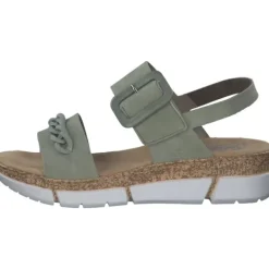 Damen Rieker Sandaletten<V2350, Keilsandaletten, Damen, pistazie