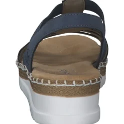 Damen Rieker Sandaletten<V1206, Keilsandaletten, Damen, Blau