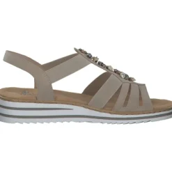 Damen Rieker Sandaletten<V0649, Keilsandaletten, Damen, ginger