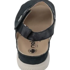 Damen Rieker Sandaletten<V7473, Keilsandaletten, Damen, Blau