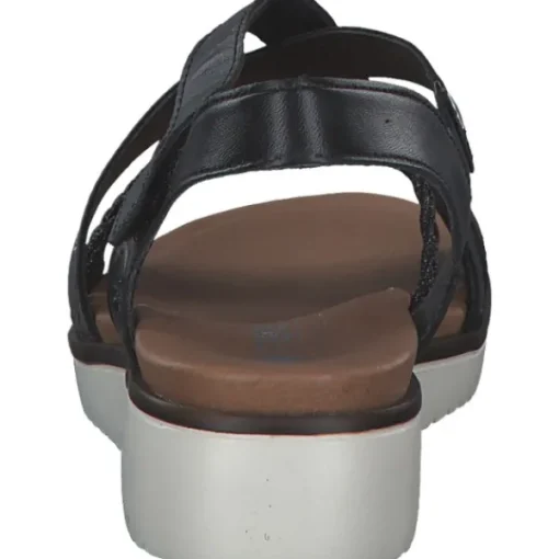 Damen Rieker Sandaletten<V3773, Keilsandaletten, Damen, Schwarz