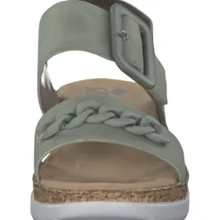 Damen Rieker Sandaletten<V2350, Keilsandaletten, Damen, pistazie