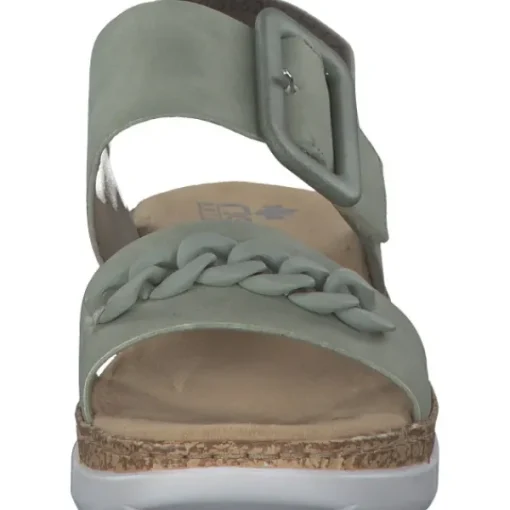 Damen Rieker Sandaletten<V2350, Keilsandaletten, Damen, pistazie