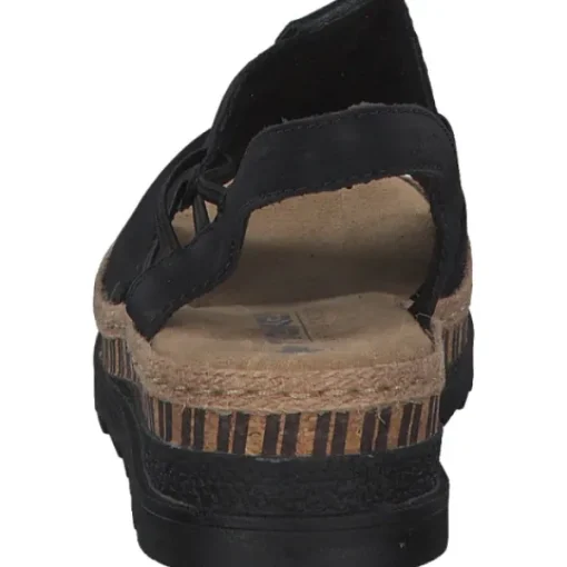 Damen Rieker Sandaletten<V7972, Keilsandaletten, Damen, Schwarz