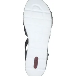 Damen Rieker Sandaletten<V1206, Keilsandaletten, Damen, Blau