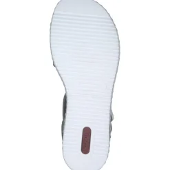 Damen Rieker Sandaletten<V3660, Keilsandaletten, Damen, Weiß