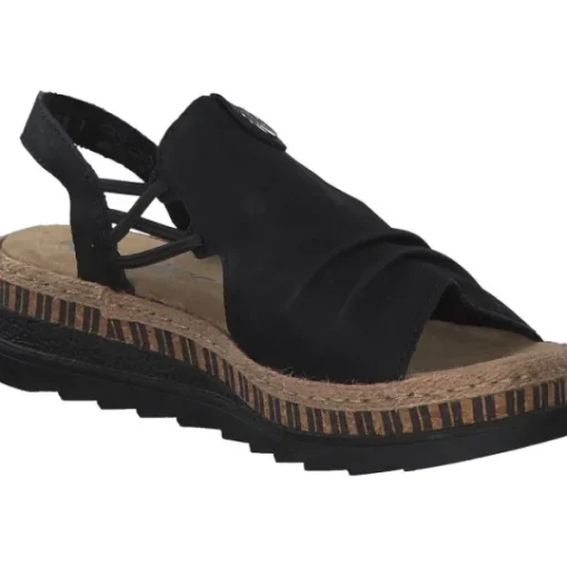 Damen Rieker Sandaletten<V7972, Keilsandaletten, Damen, Schwarz