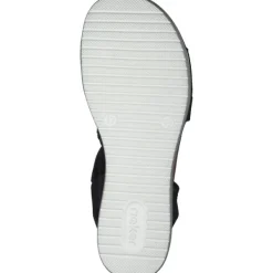 Damen Rieker Sandaletten<V3773, Keilsandaletten, Damen, Schwarz