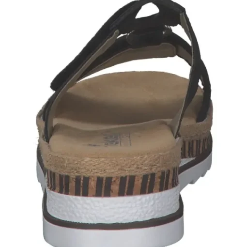 Damen Rieker Pantoletten & Badeschuhe<V7947, Pantoletten & Badeschuhe, Damen, Schwarz