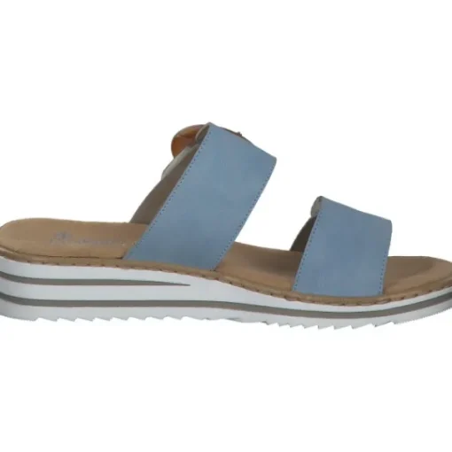 Damen Rieker Pantoletten & Badeschuhe<V0692, Pantoletten & Badeschuhe, Damen, Blau