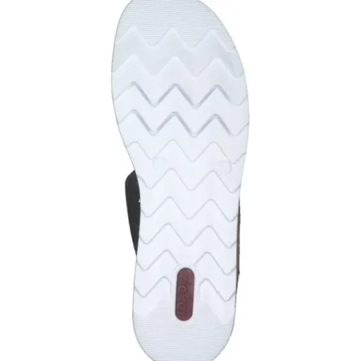 Damen Rieker Pantoletten & Badeschuhe<V7947, Pantoletten & Badeschuhe, Damen, Schwarz