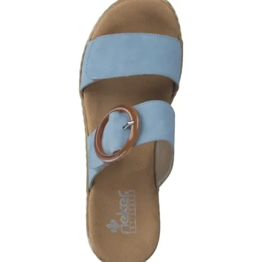 Damen Rieker Pantoletten & Badeschuhe<V0692, Pantoletten & Badeschuhe, Damen, Blau
