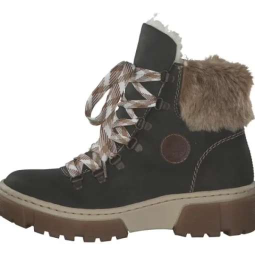 Damen Rieker Stiefel<X8647, Stiefeletten, Damen, Forest