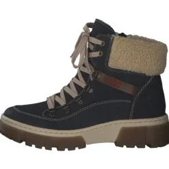 Damen Rieker Stiefel<X8638, Winterstiefeletten, Damen, Blau