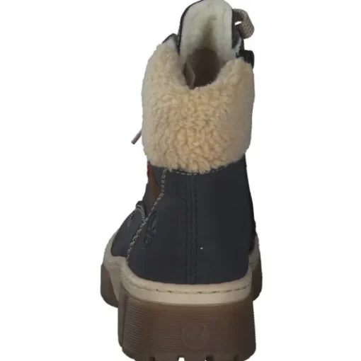 Damen Rieker Stiefel<X8638, Winterstiefeletten, Damen, Blau