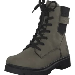 Damen Rieker Stiefel<Y2431, Schnürstiefel, Damen, Schwarz